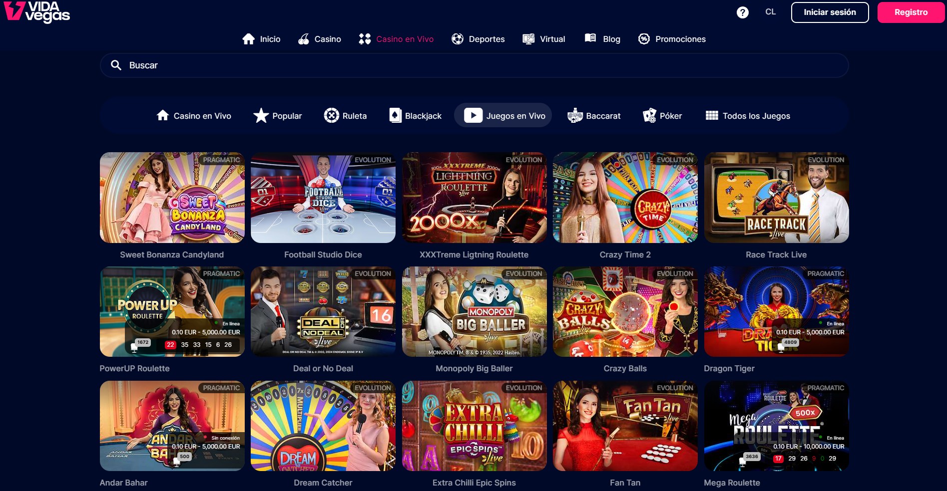Game Shows en VidaVegas