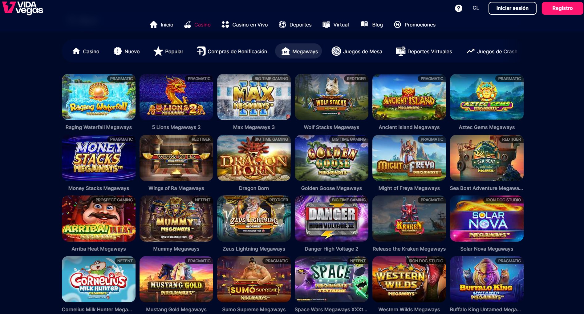 ¿Qué son los Megaways en las tragamonedas de VidaVegas?