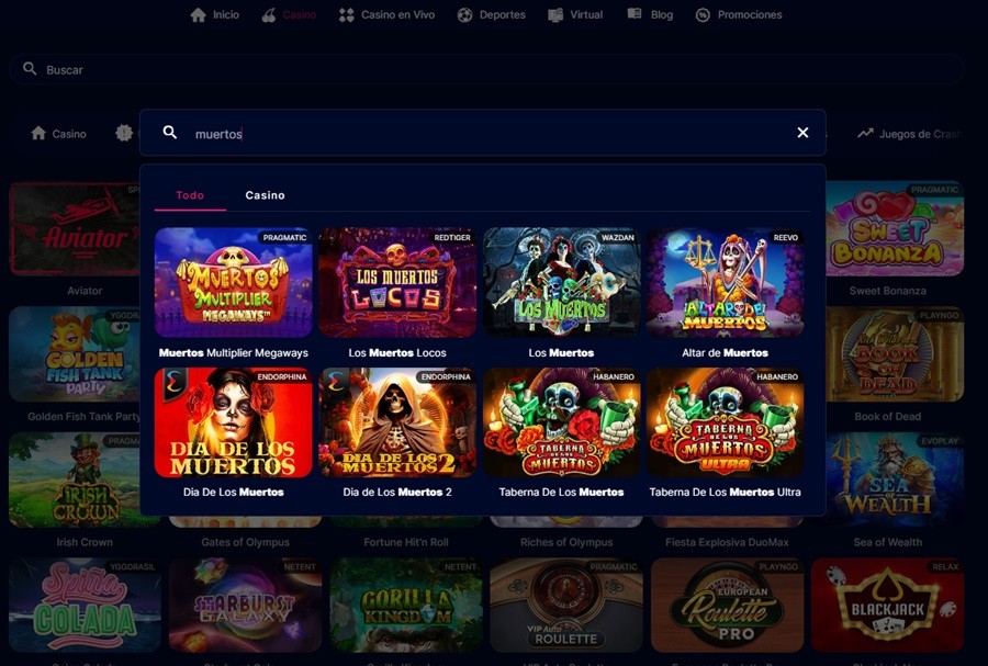 Tragamonedas de muertitos en VidaVegas