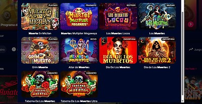 Tragamonedas de muertitos en VidaVegas