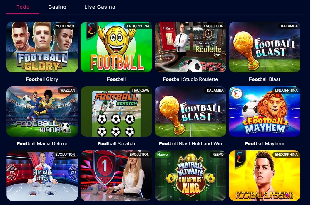 Tragamonedas de deportes en VidaVegas